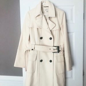 LAUNDRY by Design Beige/Off-White Winter Coat